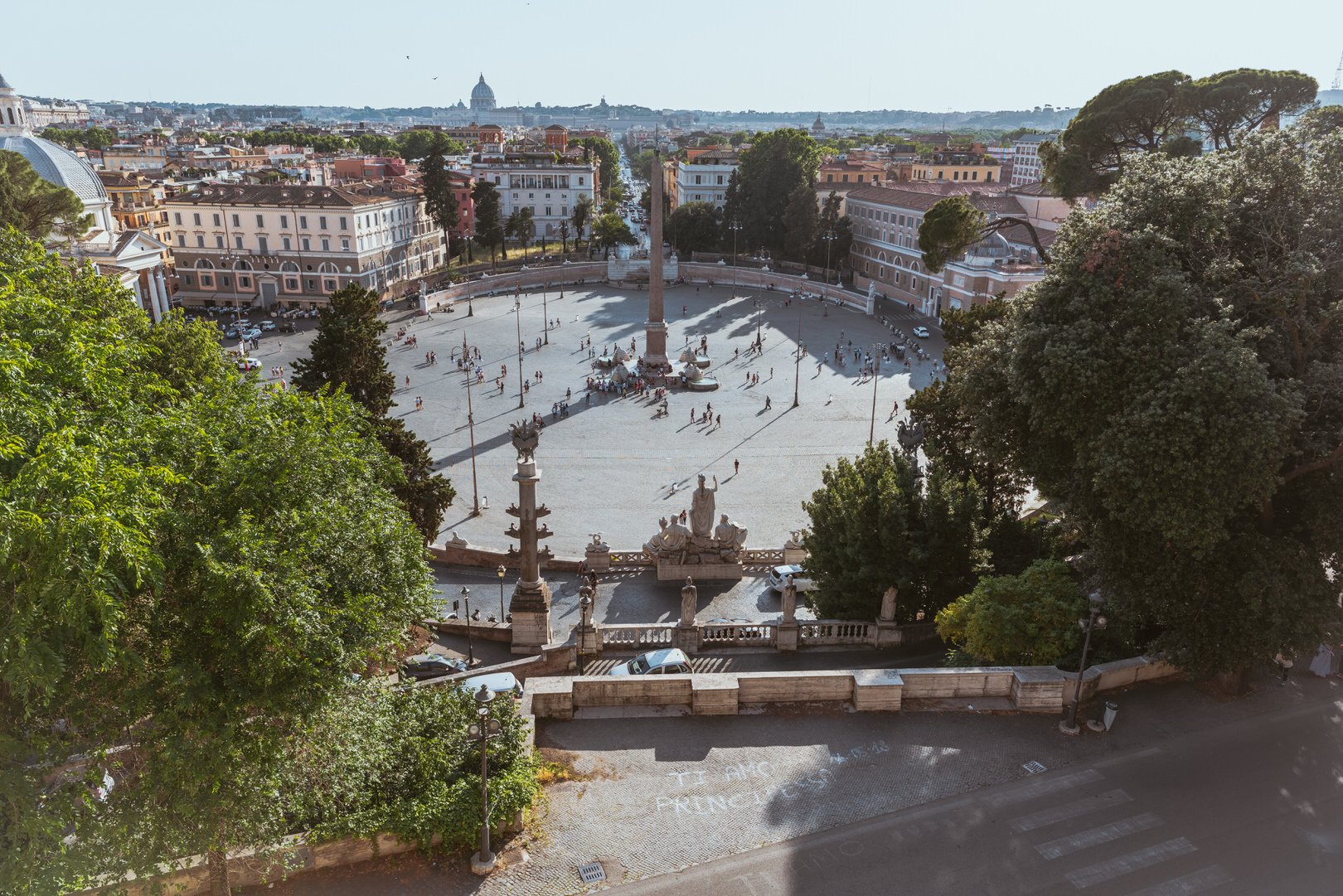 Der Piazza di Popolo, Rom 2019