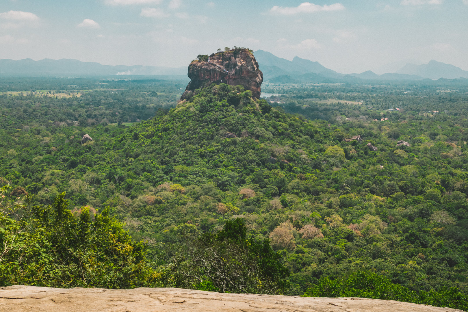 Der Lion's Rock in Sri Lanka als wichtige Sehenswürdigkeit