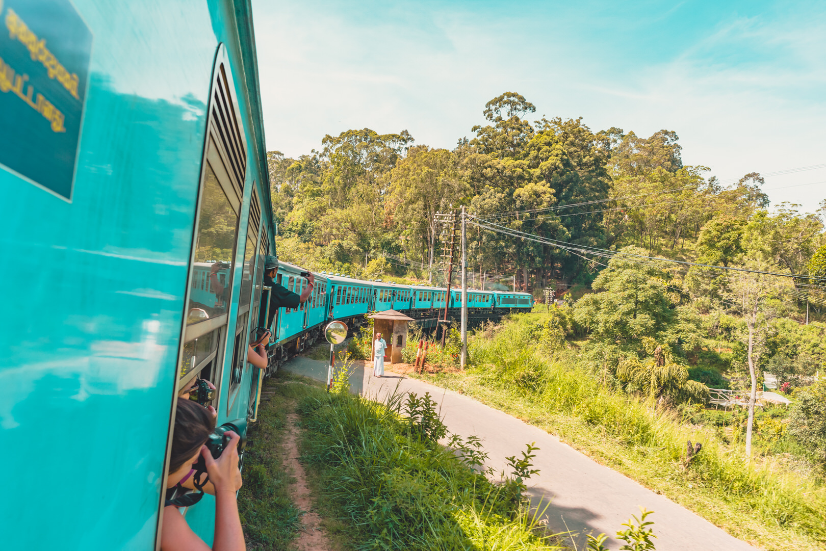 Zugfahren in Sri Lanka