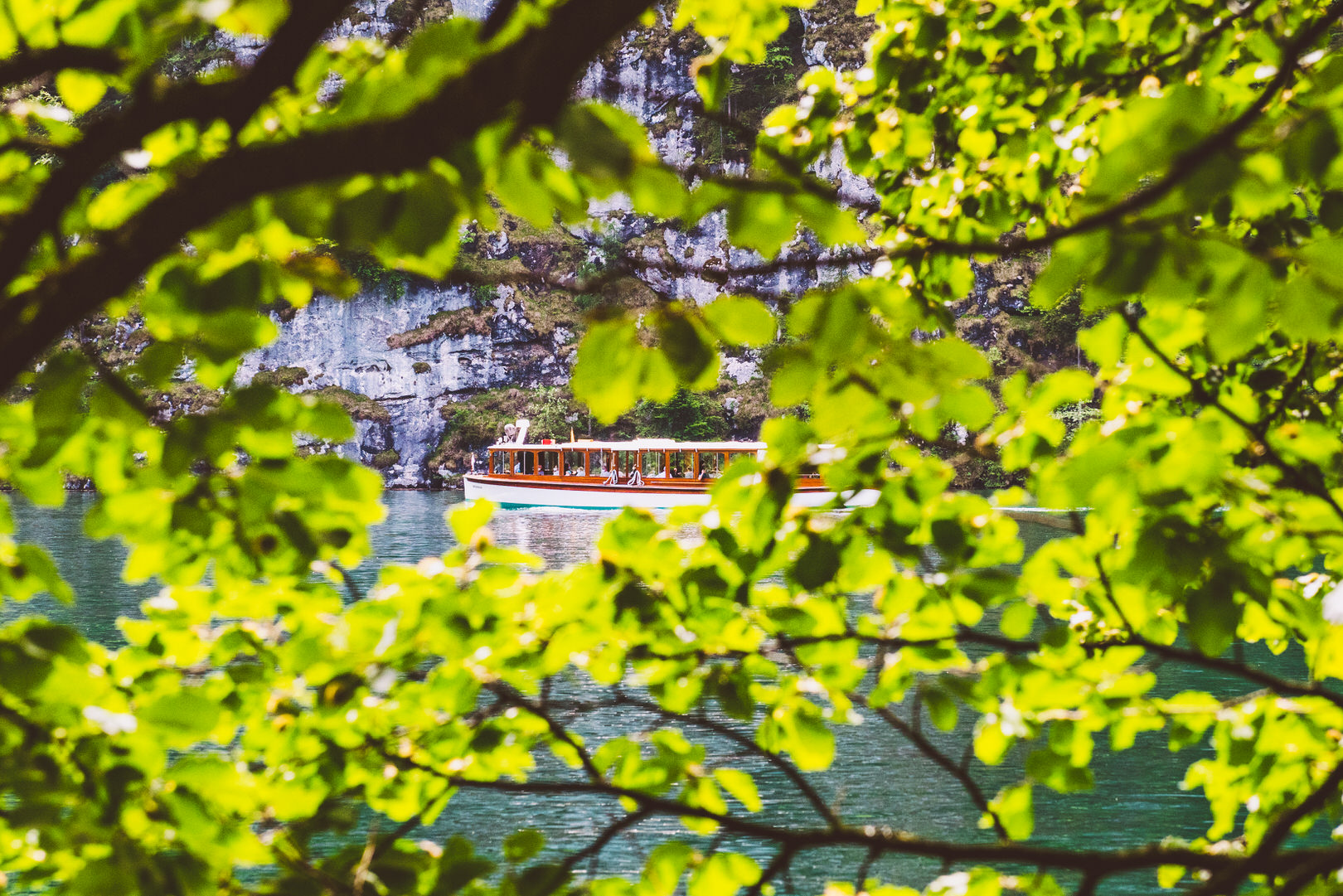 Schifffahren auf dem Königssee in Bayern