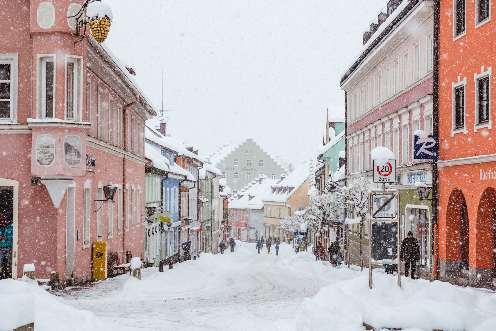 Schnee in Murnau