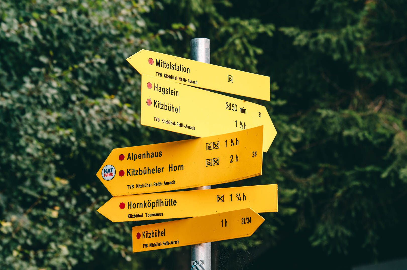 Wegweise Kitzbüheler Alpen Kitzbüheler Horn KAT Walk Etappe 5