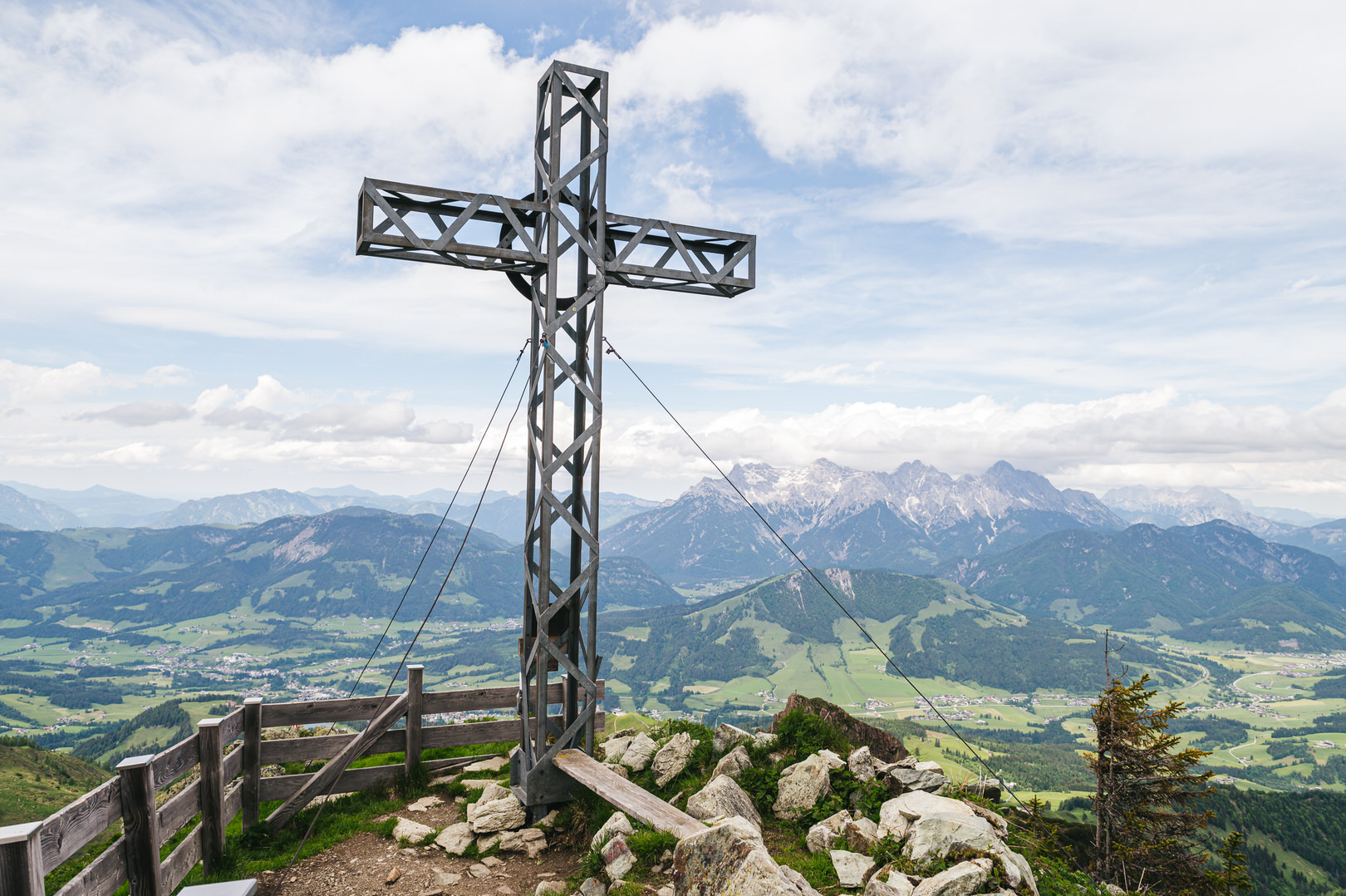 Gipfelkreuz Henne, Österreich PillerseeTal