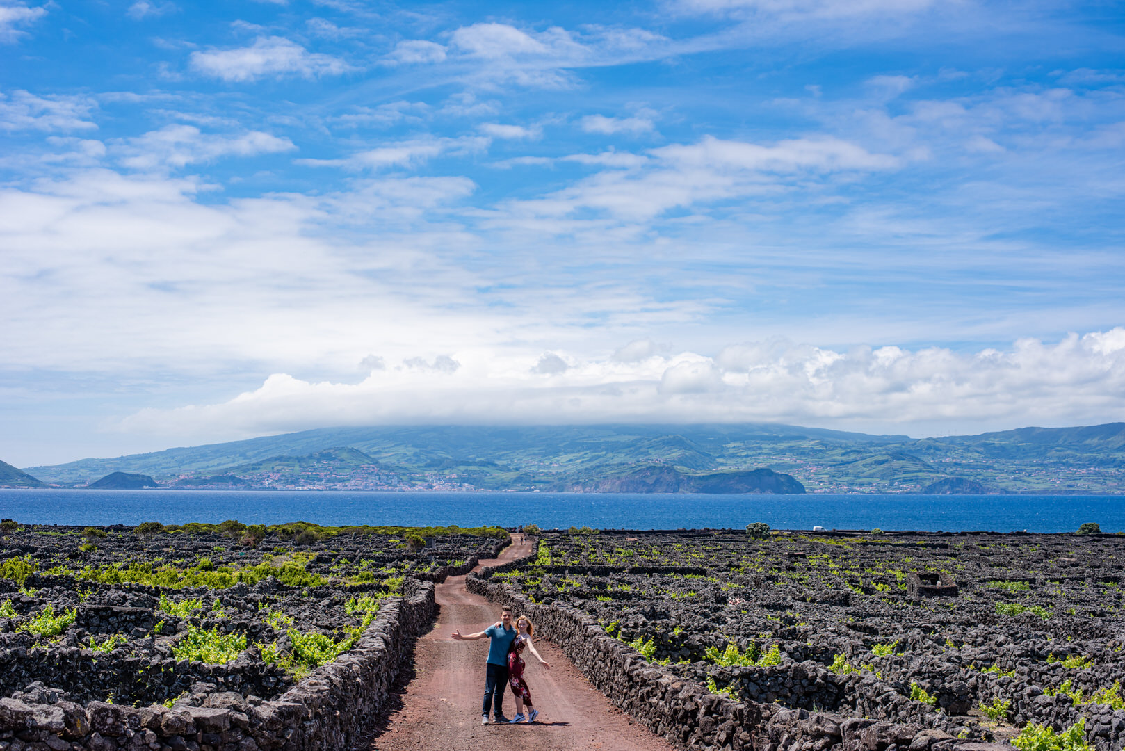 UNESCO-Mauern des Weinanbau auf der Insel Pico