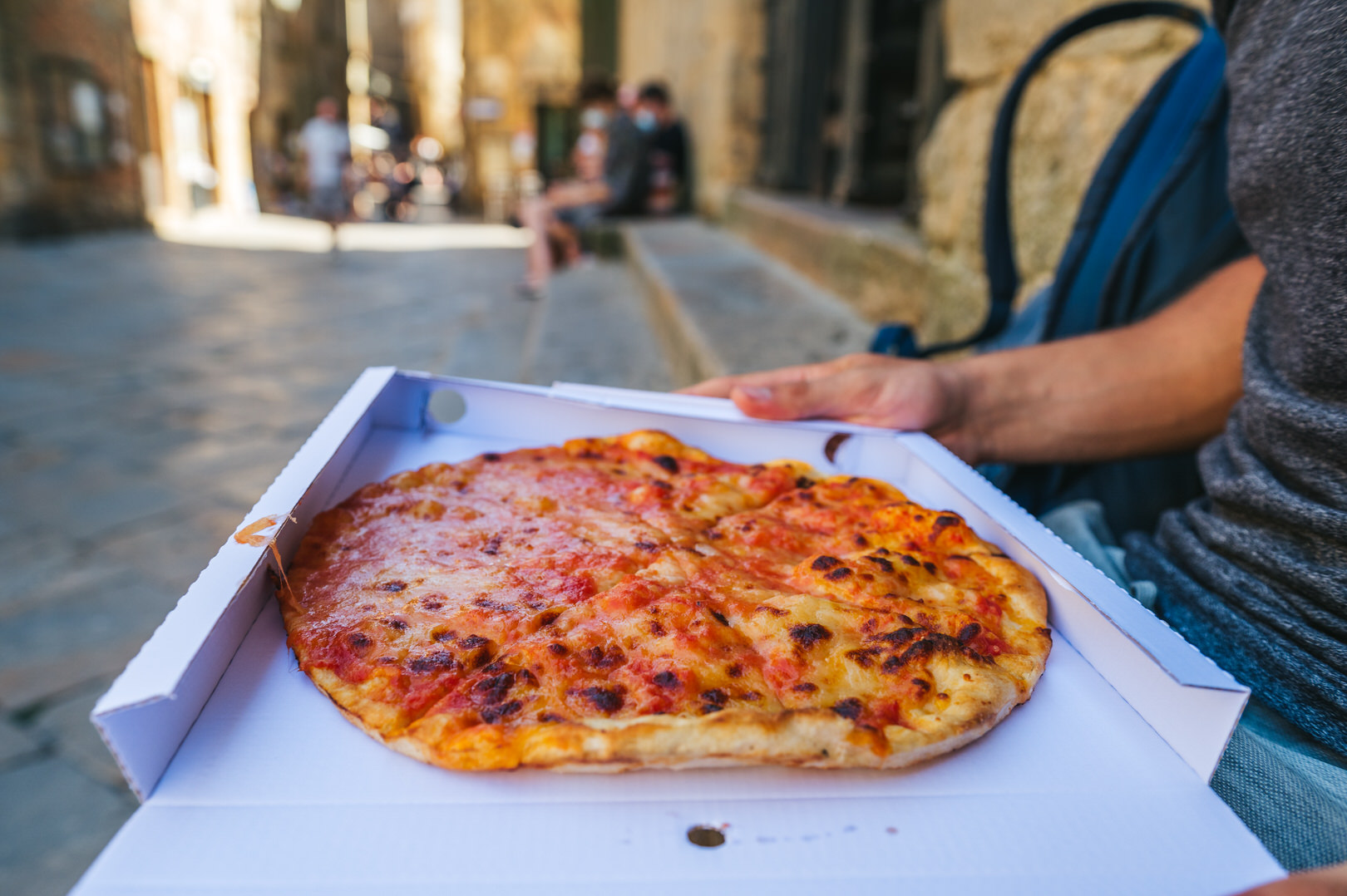 Pizza in Volterra